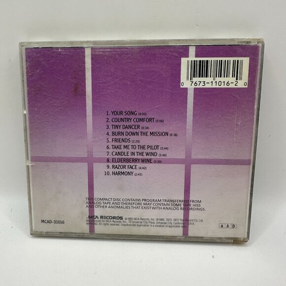 Elton John - Your Songs - CD Album  MCA Records - Picture 3 of 6